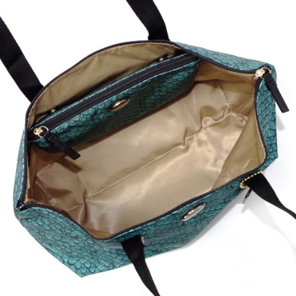 NWT Coach Weekender Green Snake Getaway Travel 2pc - Picture 3 of 4